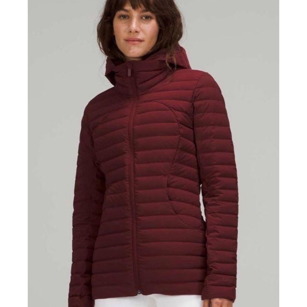 Pack it down jacket red merlot 2